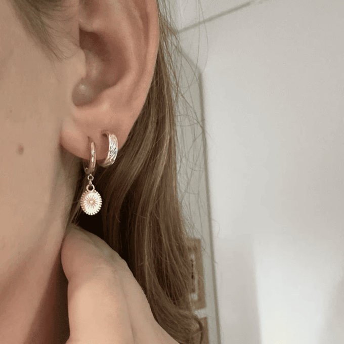 N8408d boucles d’oreilles en acier inoxydable doré - Bijoux Boucles d'oreilles femmes en ligne Ninanina