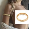 N8465d Bracelet Manchette Doré Epais Et Large Pour Haut De Bras - Bijoux de biceps en ligne Ninanina