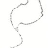 N8468e Chapelet Pour Homme Ou Femme - Collier Acier Inoxydable Argent - Bijoux Colliers chapelets mixtes en ligne Ninanina