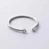 N8487b Bague De Phalange Argent 925 et Oxyde De Zirconium Ouverte - Bijoux Bagues de doigts en ligne Ninanina