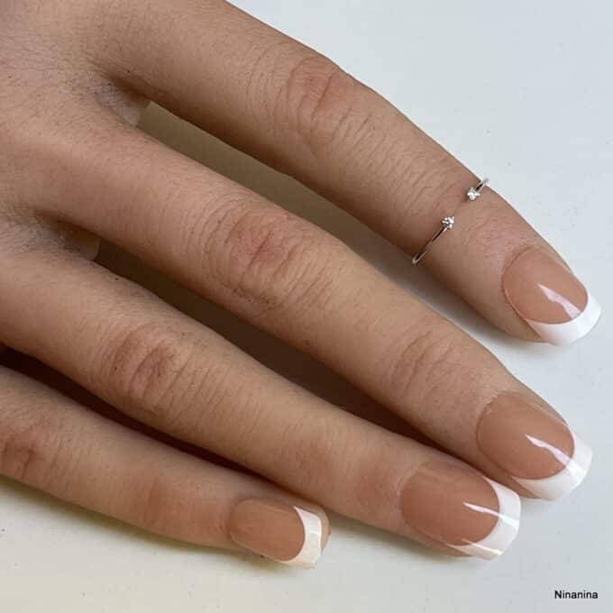 N8487e Bague De Phalange Argent 925 dorée et Oxyde De Zirconium Ouverte - Bijoux Bagues de doigts en ligne Ninanina