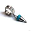 N8497 Boucle d'Oreille Spike Pendentif Pointe Acier Inoxydable Et Turquoise Homme - Bijoux Boucles d'oreilles en ligne Ninanina