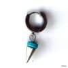 N8497c Boucle d'Oreille Spike Pendentif Pointe Acier Inoxydable Et Turquoise Homme - Bijoux Boucles d'oreilles en ligne Ninanina