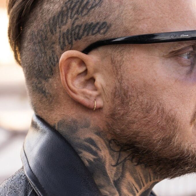 N8505c Créole torsadée 12mm argentée ou dorée - Boucle d'Oreille homme ou femme en acier inoxydable - Bijoux Boucles d'oreilles