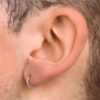 N8505f Créole torsadée 12mm argentée ou dorée - Boucle d'Oreille homme ou femme en acier inoxydable - Bijoux Boucles d'oreilles