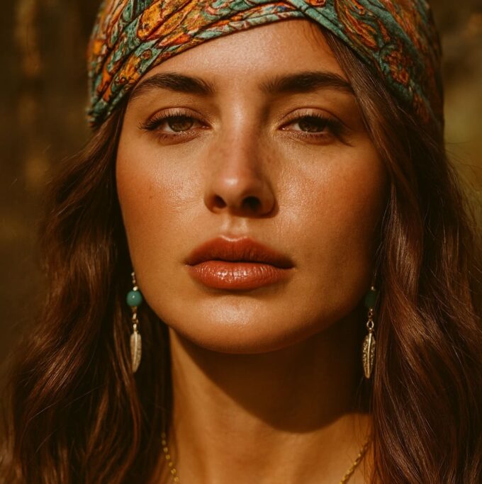 N8548a Boucles D'oreilles Pendantes Plumes Acier Inoxydable Doré et Perle Turquoise Artisanales - Bijoux d'oreille en ligne Ninanina