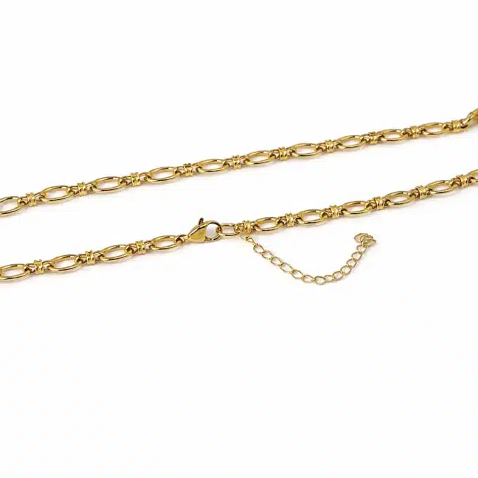N8598 Belly Chain Gold - Chaîne De Taille Maillons Ovales En Acier Doré Made In France - Bijoux de corps femmes en ligne Ninanina