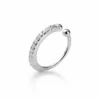 N8515 Ear Cuff Argent 925 - Bijou d'Oreille Serti De Mini Oxydes De Zirconium Brillants - Bijoux d'oreilles en ligne Ninanina