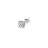 N8605b Boucle D'Oreille Homme Diamant - Clous 4 Griffes Zirconium Argent 925 - Bijoux d'oreilles en ligne hommes Ninanina