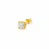 N8606a Puce D'Oreille Diamant Zirconium - Boucle Clou Homme Argent 925 Plaqué Or - Bijoux Boucles d'oreilles en ligne Ninanina
