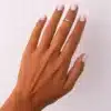 N8621c Bague Bout De Doigt Texturée Femme - Anneau Acier Inoxydable Argenté - Bijoux bagues de phalanges en ligne Ninanina