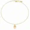 N4421a Chaine de taille ou de ventre dorée pour femme pendentif main de fatma - Bijoux de corps en ligne Ninanina