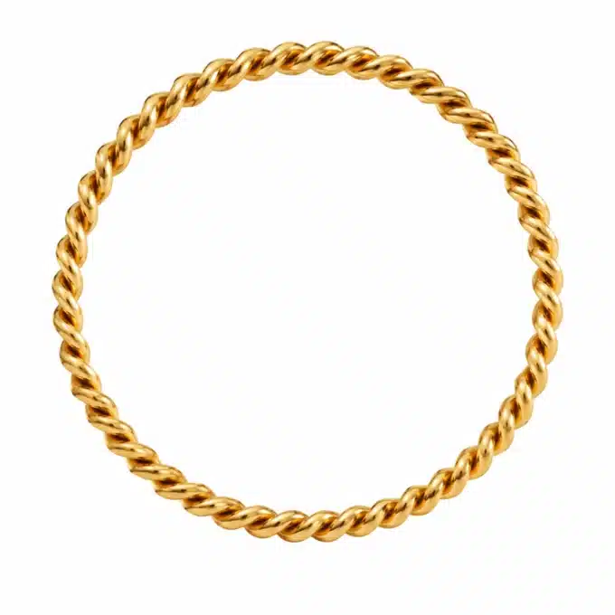 N8641b Bague De Phalange Femme dorée torsadée acier inoyxdable - Bijoux bagues femmes en ligne Ninanina