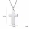 N8657c Pendentif urne funéraire Acier Doré en Forme de Croix - Collier femme - Bijoux colliers funéraires en ligne Ninanina