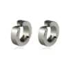 N8670 Créoles clips pour oreilles non percées acier inoxydable homme - Bijoux boucles d'oreille hommes en ligne Ninanina